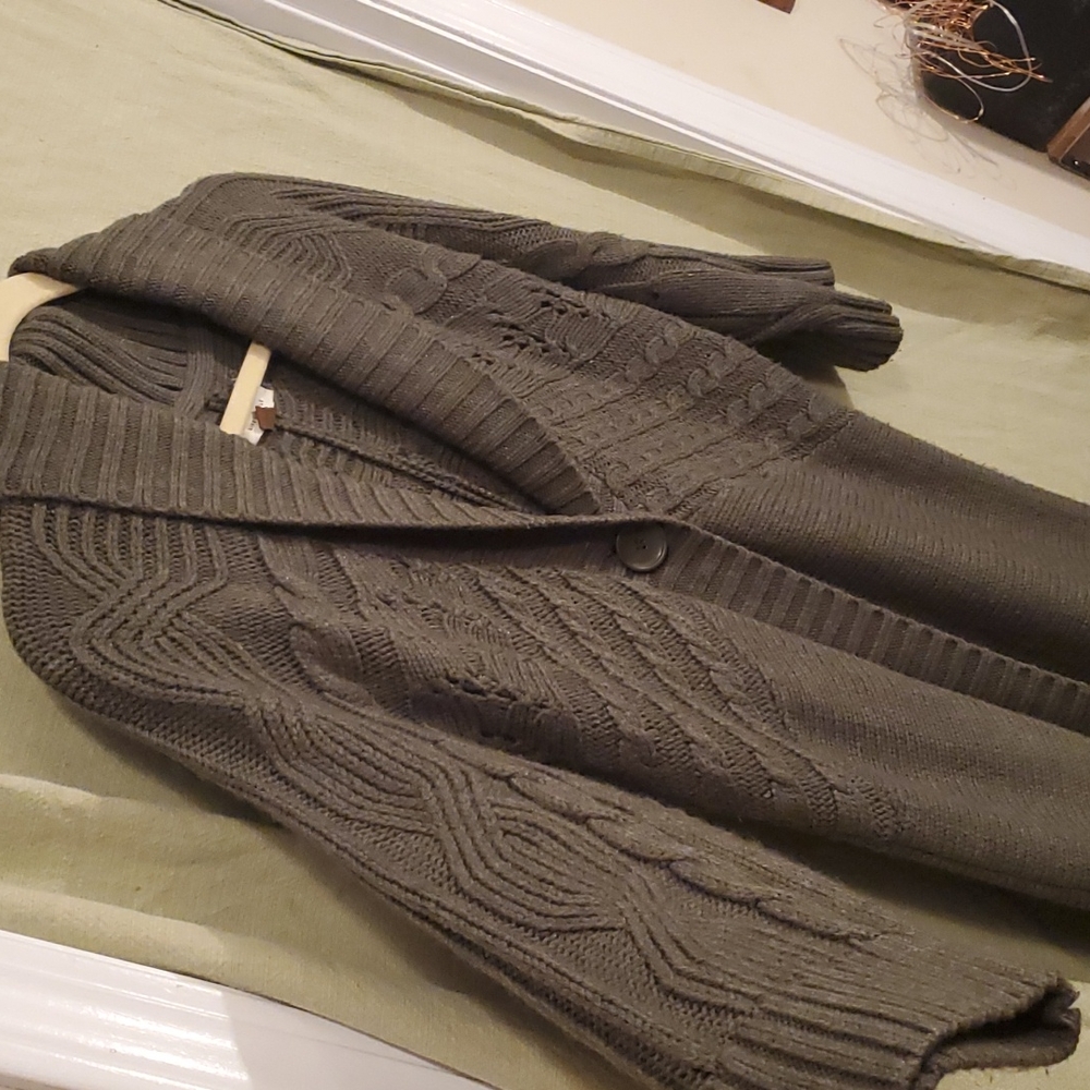 Womens 3/4 sleeve duster L
